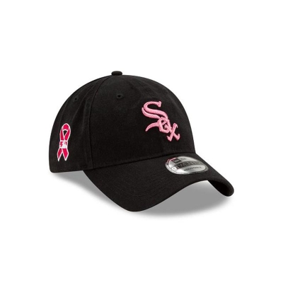 Black Chicago White Sox Hat - New Era MLB Mother's Day 9TWENTY Adjustable Caps USA0271934